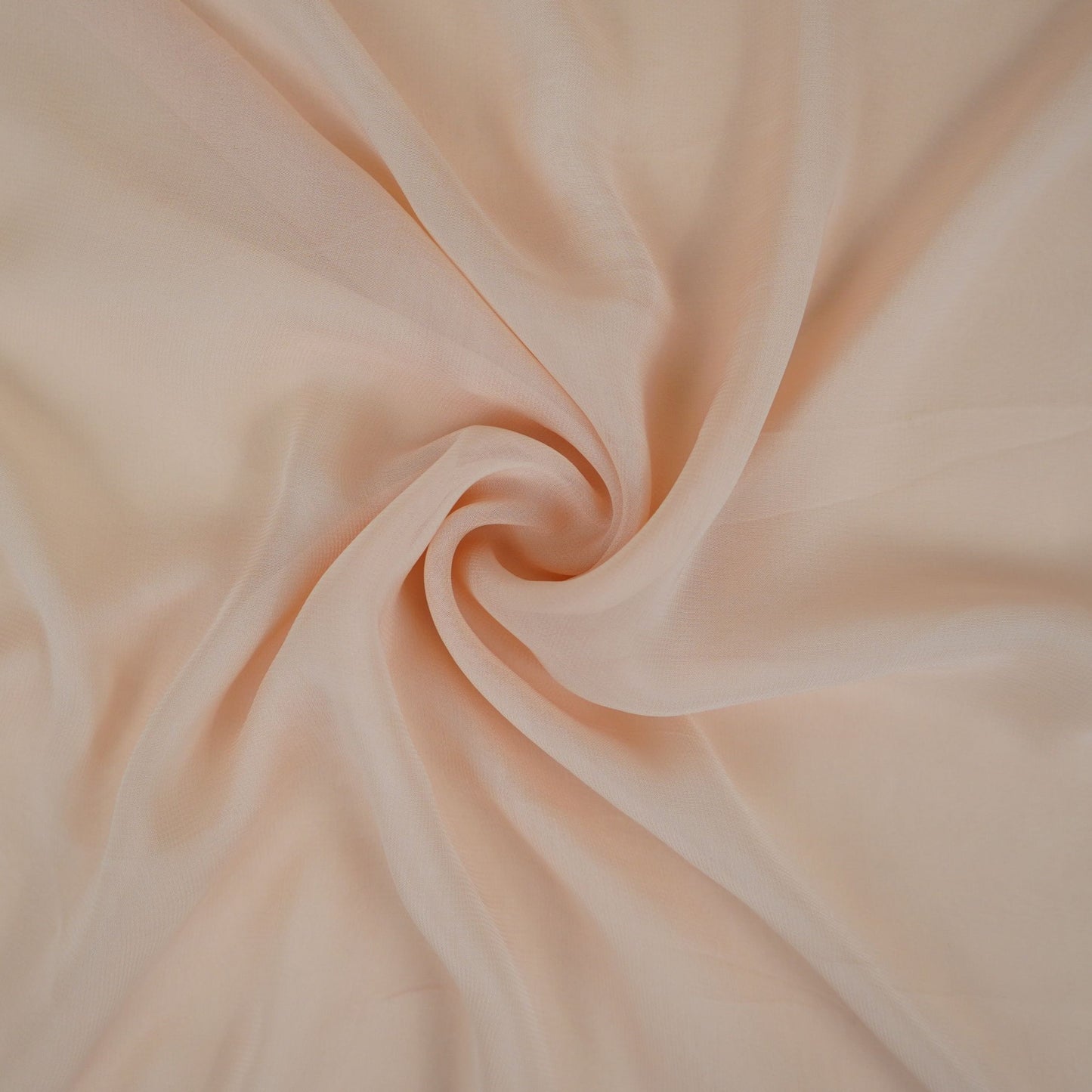 Light Peach Solid 60gm Georgette Fabric SSMG-22