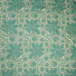 Green Floral Cotton Crochet Fabric 22592