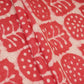 Pink & White Floral Batik Print Cotton Schiffli Fabric CH-29813