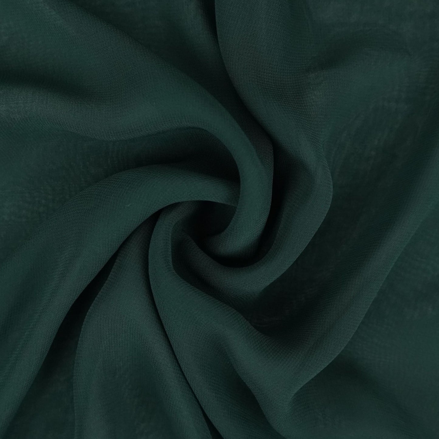 Bottle Green Solid 60gm Georgette Fabric SSMG-07