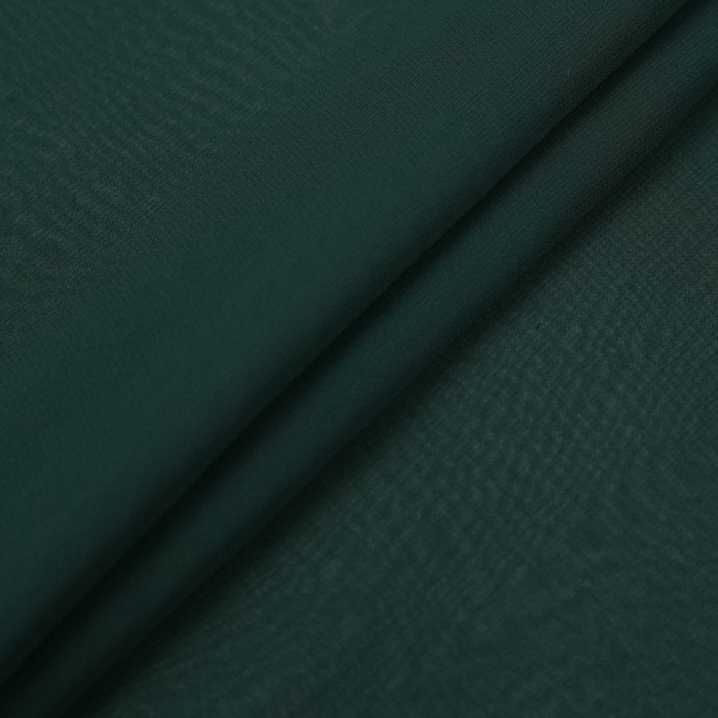 Bottle Green Solid 60gm Georgette Fabric SSMG-07