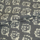 Grey & White Floral Batik Print Cotton Schiffli Fabric CH-29823