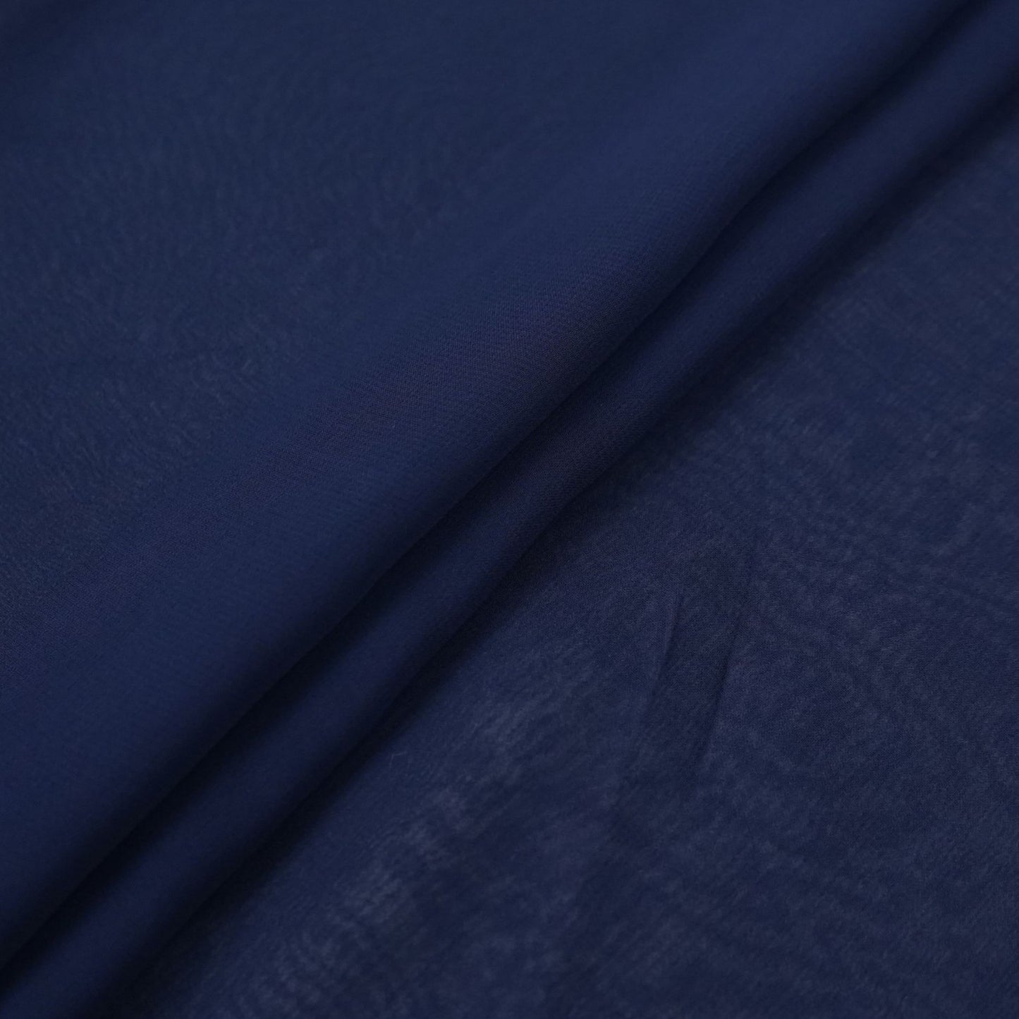 Navy Blue Solid 60gm Georgette Fabric SSMG-08