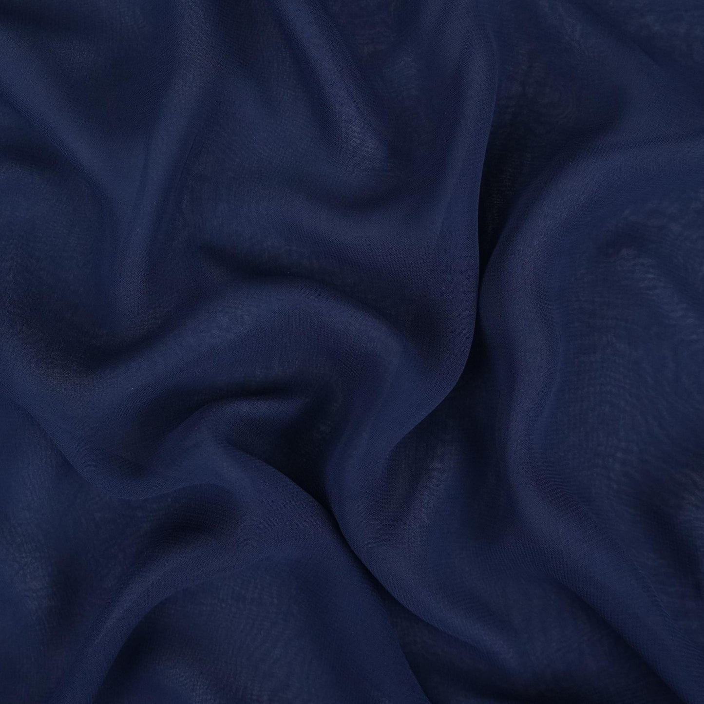 Navy Blue Solid 60gm Georgette Fabric SSMG-08