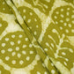 Green & White Floral Batik Print Cotton Schiffli Fabric CH-29821