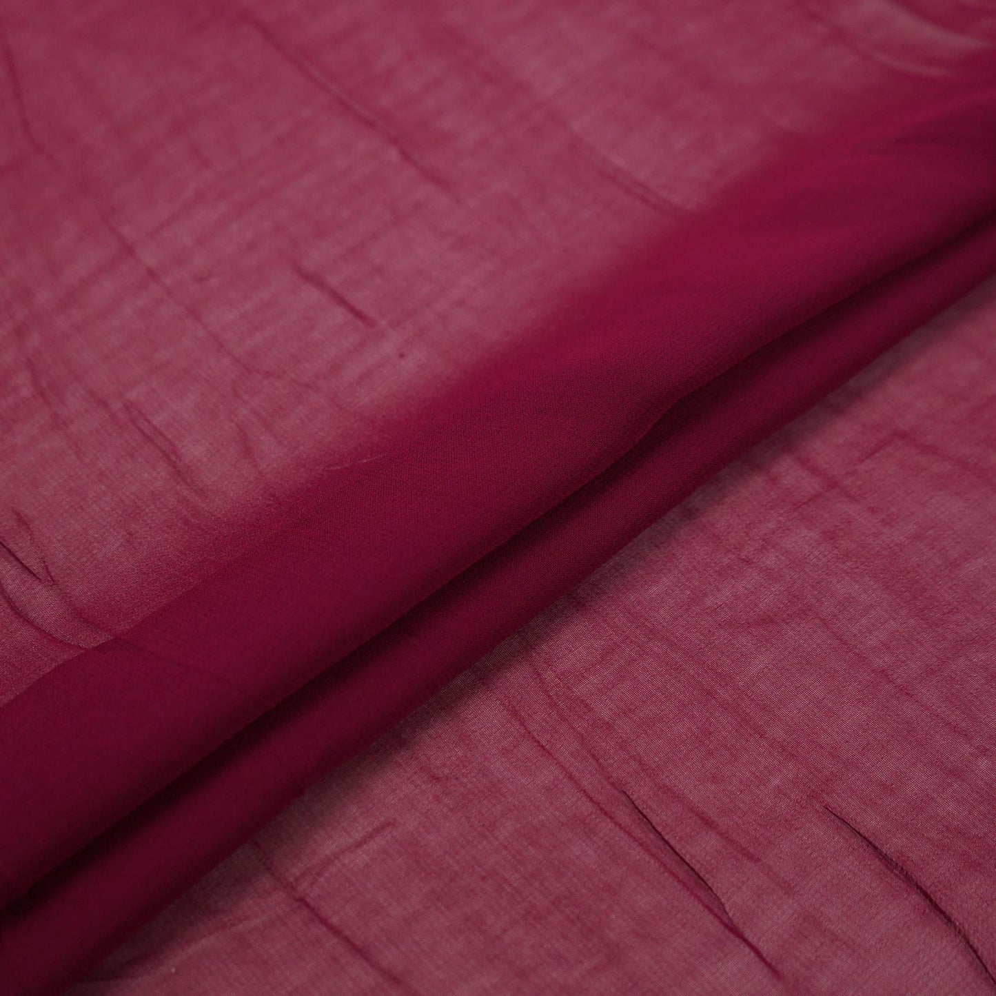 Hot Pink Solid 60gm Georgette Fabric SSMG-27