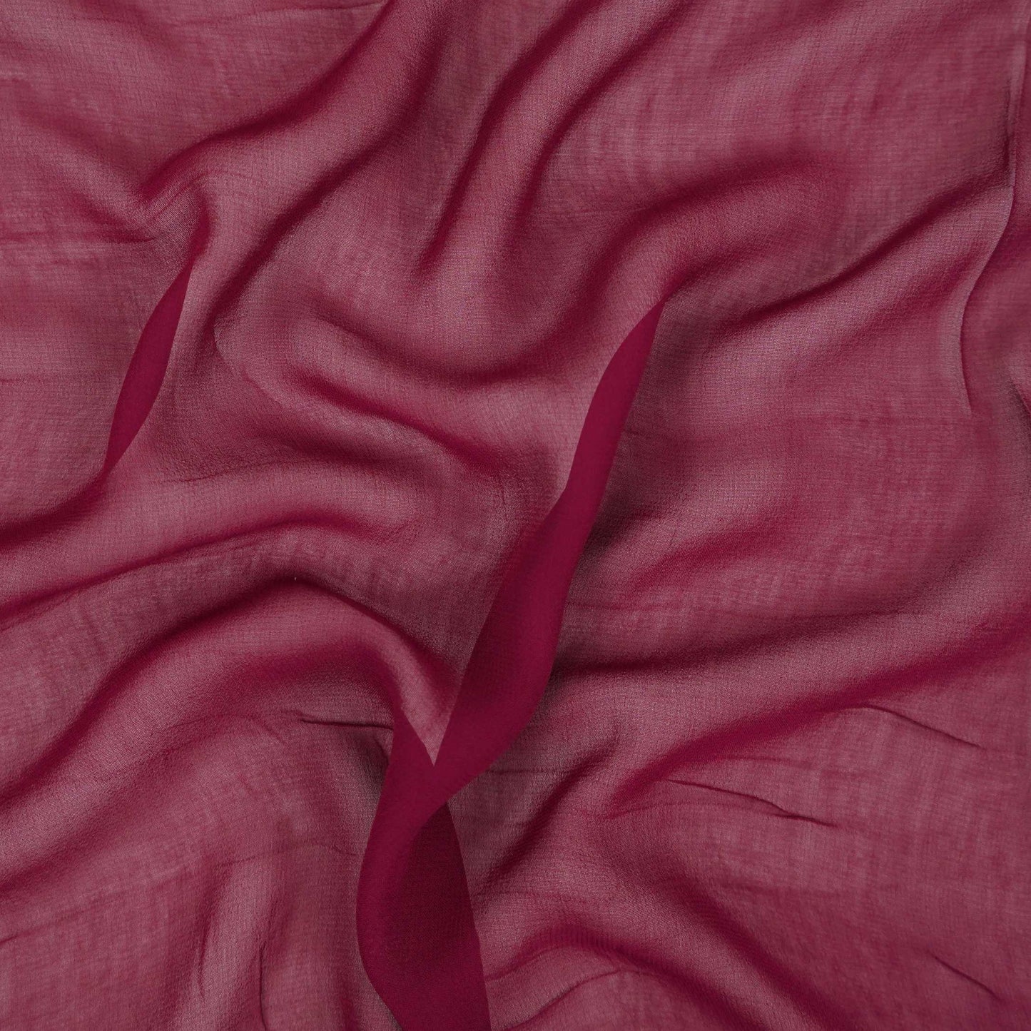 Hot Pink Solid 60gm Georgette Fabric SSMG-27