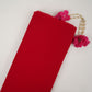 Red Solid 60gm Georgette Fabric SSMG-03