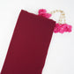 Maroon Solid 60gm Georgette Fabric SSMG-17