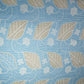 Blue Floral Poplin Schiffli Fabric 22578