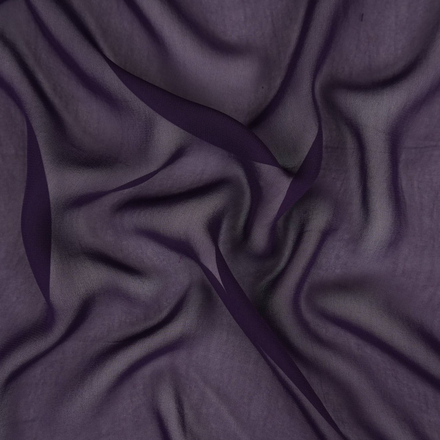 Purple Solid 60gm Georgette Fabric SSMG-10
