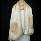 Golden thread cutdana embroidery Chanderi Dupatta SU-31045 - TradeUNO