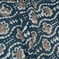 Blue & White Floral Batik Print Cotton Schiffli Fabric CH-29806