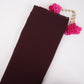 Dark Brown Solid 60gm Georgette Fabric SSMG-15