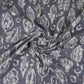 Grey & White Floral Batik Print Cotton Schiffli Fabric CH-29815
