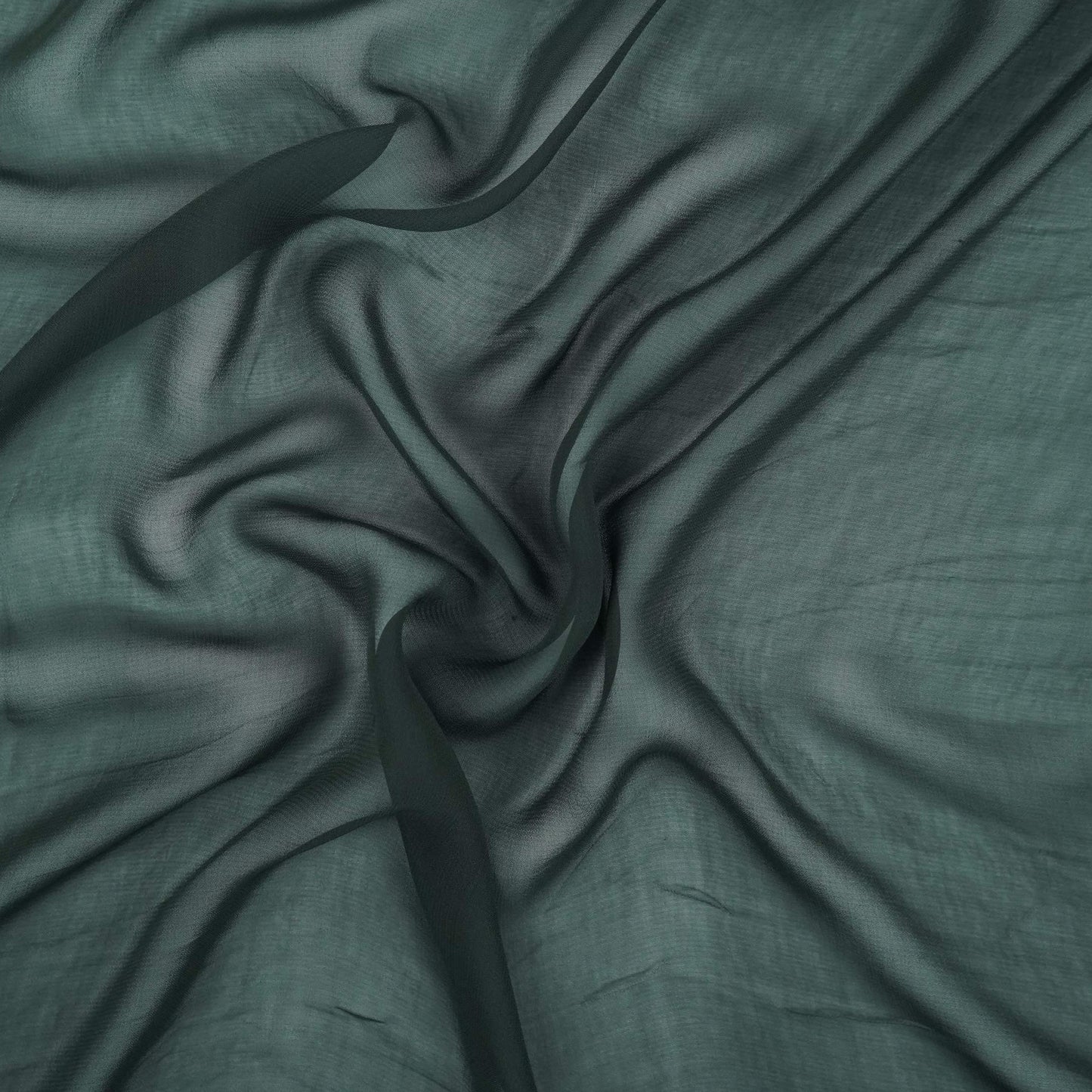 Green Solid 60gm Georgette Fabric SSMG-09