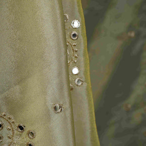 Golden mirror thread embroidery Tissue Dupatta SU-31042 - TradeUNO