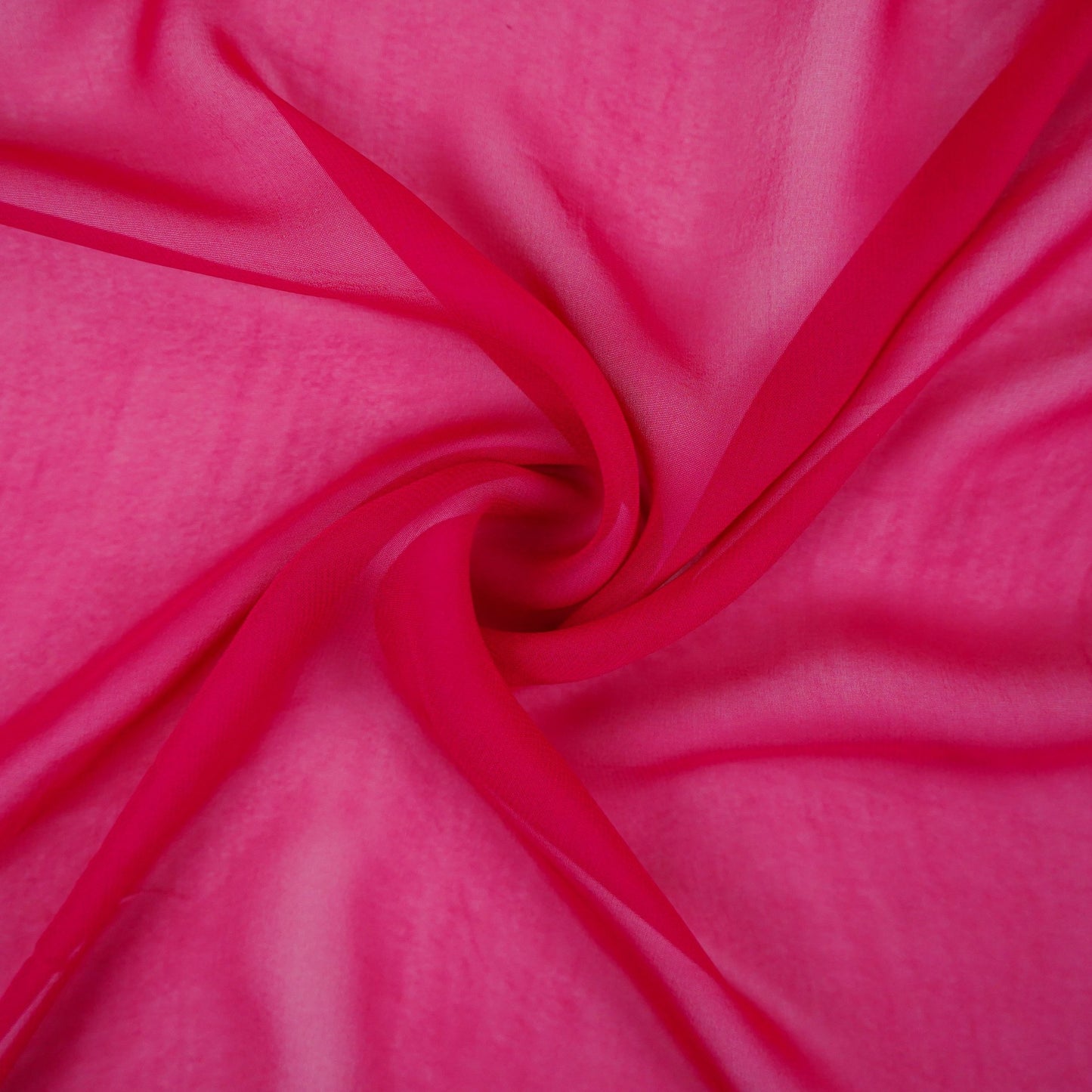 Fuchsia Pink Solid 60gm Georgette Fabric SSMG-23
