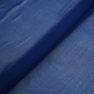 Cobalt Blue Solid 60gm Georgette Fabric SSMG-25 - TradeUNO
