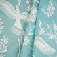 Blue with White Parsi Gara embroidery Mul Chanderi Fabric DC-29824 - TradeUNO