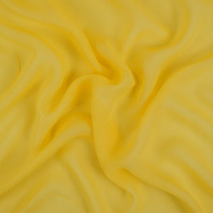 Yellow Solid 60gm Georgette Fabric SSMG-01 - TradeUNO