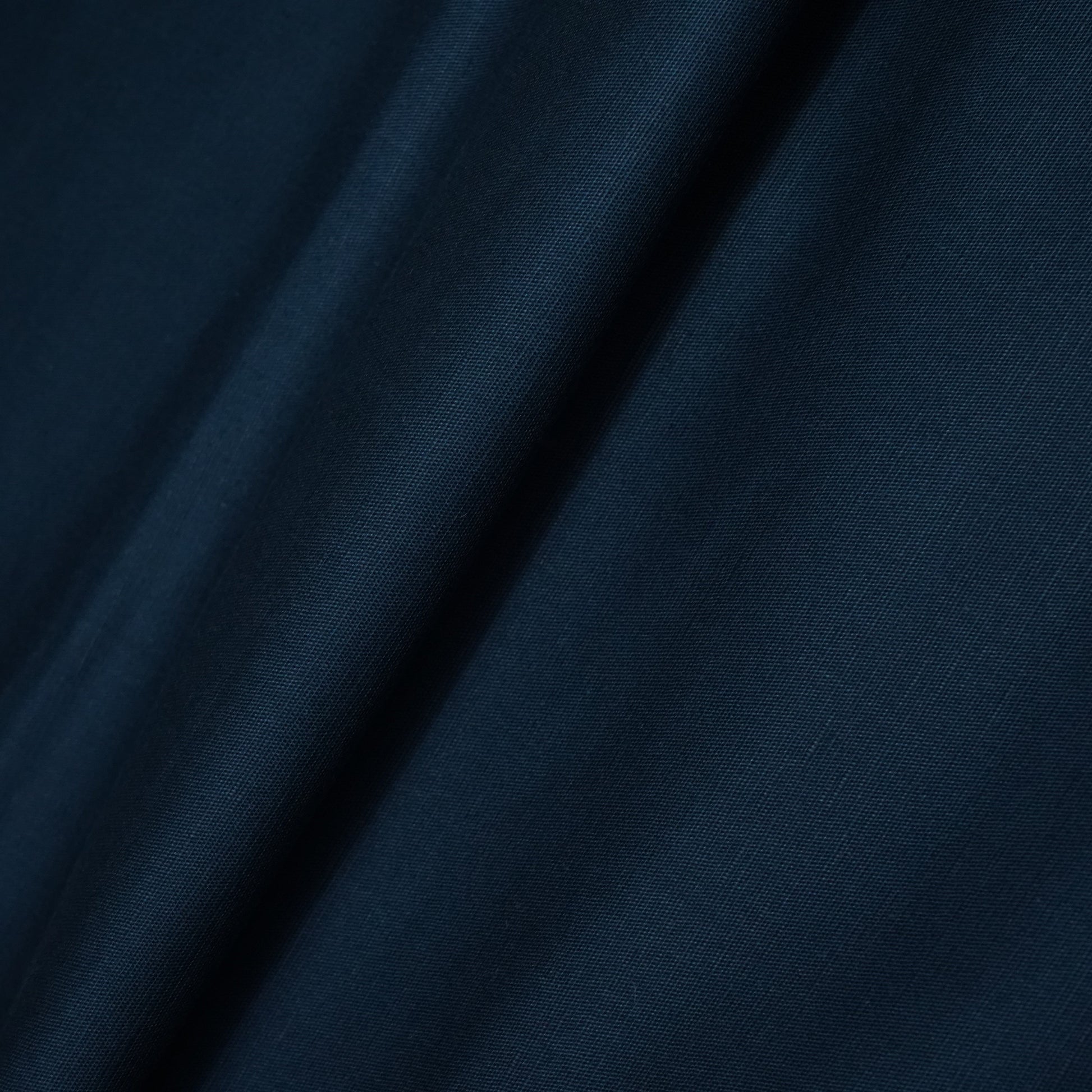 Navy Blue Solid Cotton Linen Fabric 23289