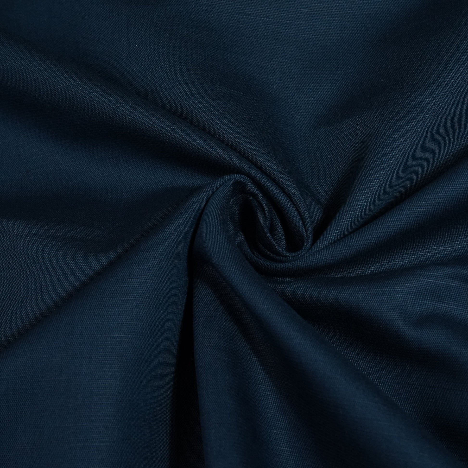 Navy Blue Solid Cotton Linen Fabric 23289