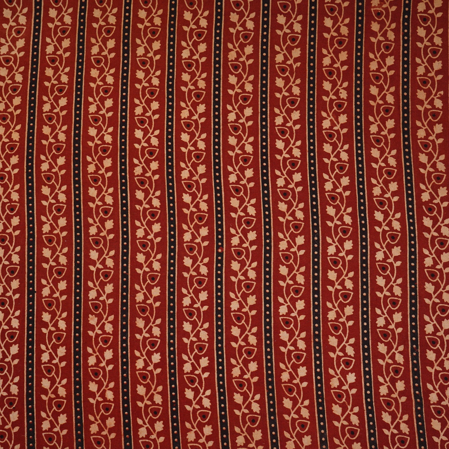 Red Ajrakh Print Cotton Fabric CH-29782