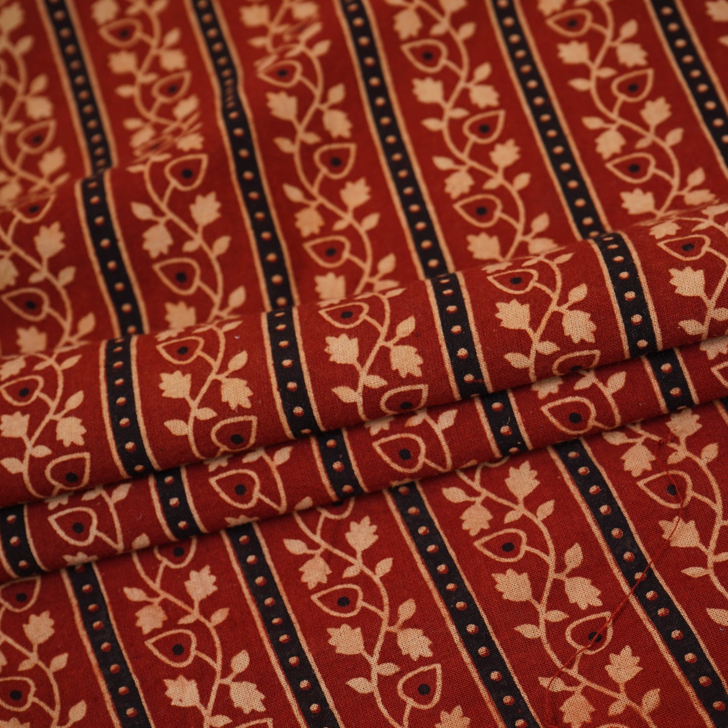 Red Ajrakh Print Cotton Fabric CH-29782