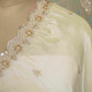 Golden thread cutdana embroidery Chanderi Dupatta SU-31048