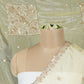 Golden thread cutdana embroidery Chanderi Dupatta SU-31047