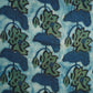 Blue with Green Batik Print Modal Satin Fabric CH-29798