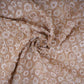Golden Cutdana Sequins embroidery Kanjivaram Silk Fabric TFS-31782