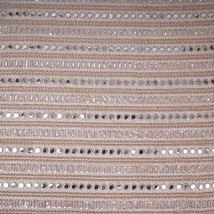 Golden Mirror thread cutdana embroidery Kanjivaram Silk Fabric TFS-31840 - TradeUNO