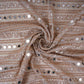 Golden Mirror thread cutdana embroidery Kanjivaram Silk Fabric TFS-31840
