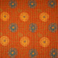 Orange with Yellow Floral Pintuck Cotton Fabric CH-29801