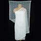 White Dyeable thread embroidery Chiffon Dupatta SST-31020