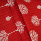 Red with White Floral Pintuck Cotton Fabric CH-29803