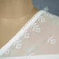 White Dyeable thread embroidery Chiffon Dupatta SST-31020