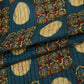 Blue Ajrakh Print Pintuck Cotton Fabric CH-29804