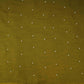 Olive Green Beads Work Linen Fabric SU-31872