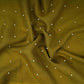 Olive Green Beads Work Linen Fabric SU-31872