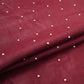 Wine Beads Work Linen Fabric SU-31874