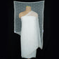 White Dyeable thread embroidery Chiffon Dupatta SST-31023