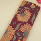 Wine Madhubani Print Cotton Fabric CH-29693