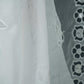 White Dyeable thread floral embroidery Organza Dupatta SST-31025