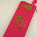 Magenta Pink Floral Handblock Print Cotton Fabric CH-29696