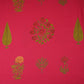 Magenta Pink Floral Handblock Print Cotton Fabric CH-29696 - TradeUNO