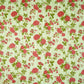 Light Mint Green & Pink Floral Print Cotton Fabric PB-29746