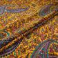 Mustard Yellow Paisley print Crepe Fabric NVC-31831